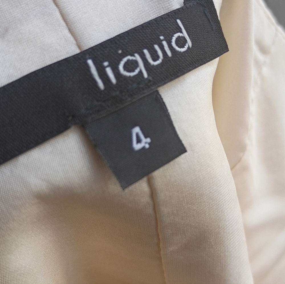 Liquid Silk Vintage Strapless Dress Size 4 - Picture 7 of 7